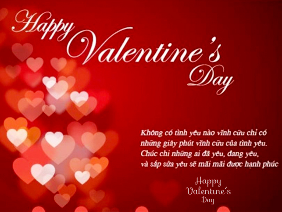Nỗi lòng tràn đầy tình yêu và ngọt ngào, những lời chúc Valentine ngọt ngào này chắc chắn sẽ làm cho người yêu của bạn cảm thấy cực kỳ hạnh phúc. Hãy xem qua và chọn lựa những lời chúc đặc biệt này để gửi đến những người thân yêu trong ngày đặc biệt này.